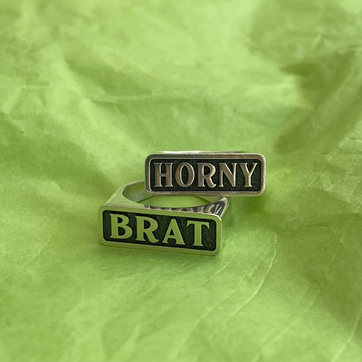 Brat Title Signet Ring